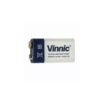Batería 9v alcalina, Vinnic