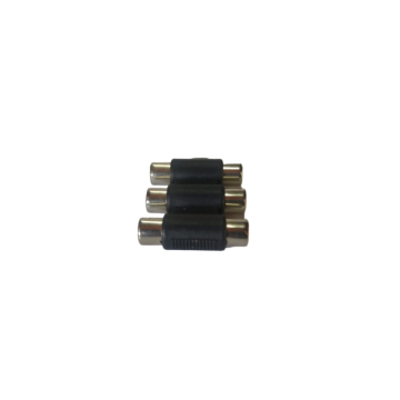 Conector cupla rca triple